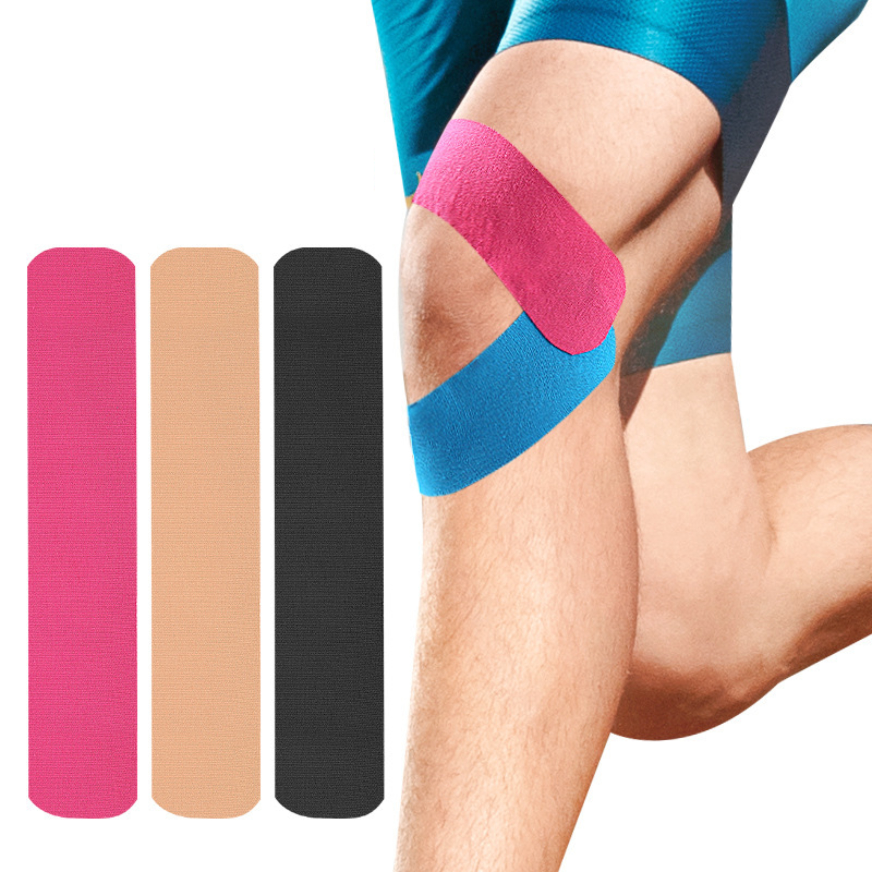 Tampalan Otot Pra-Potong I Shape Kinesiology Tape Untuk Semua Bahagian Badan