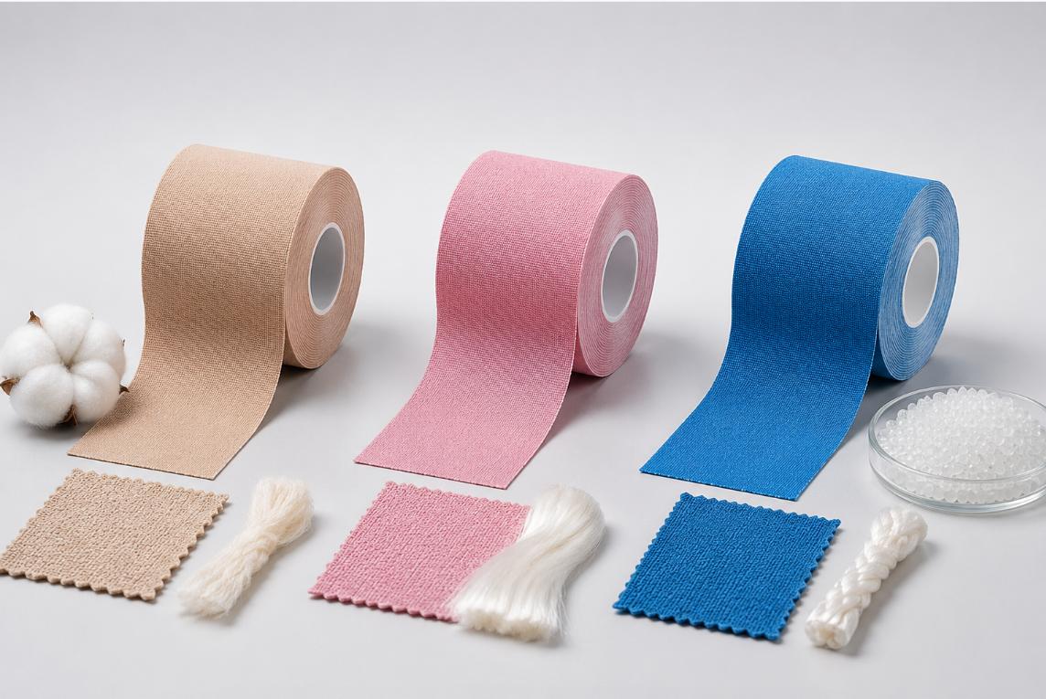 Kapas lwn Rayon lwn Nilon Pita Kinesiologi: Bahan Mana Yang Sesuai dengan Jenama Anda?